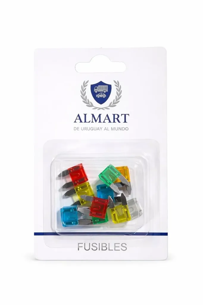 Fusible Mini Ficha en Blister Surtido con 10 fusibles