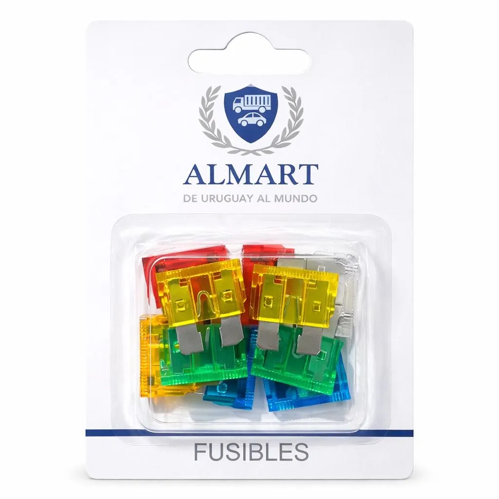 Fusible Ficha Surtido en Blister con 10 fusibles