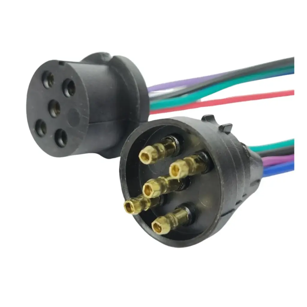 FICHA 5 VIAS ACOPLADO DE NYLON-GOMA REFORZADA