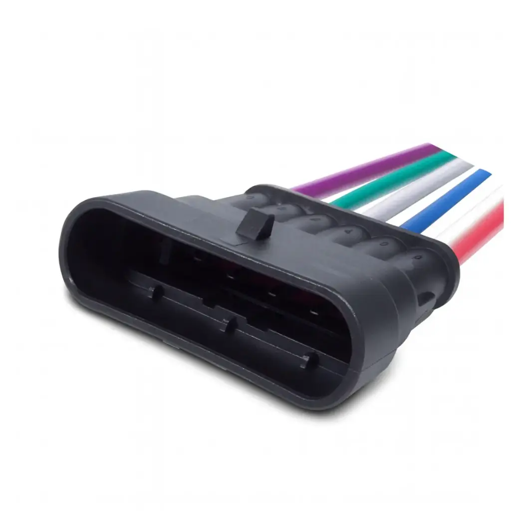 FICHA 6 VIAS IMPO1672 HEMBRA MODULO INYECCION Y TRABA ELECTRONICA FIAT CONTRAF. 1628 SUPERSEAL