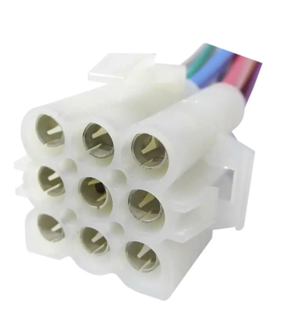 FICHA 9 VIAS MACHO PALANCA AGRALE MODELO VIEJO (BLANCA)