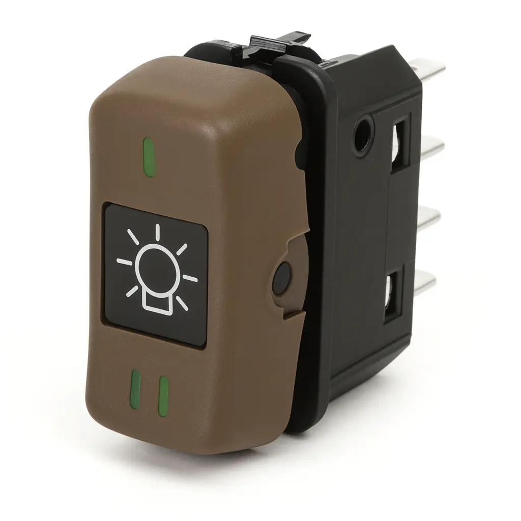 INTERRUPTOR LUZ PRINCIPAL (NEGRO) 2 POSICIONES 12V 5152