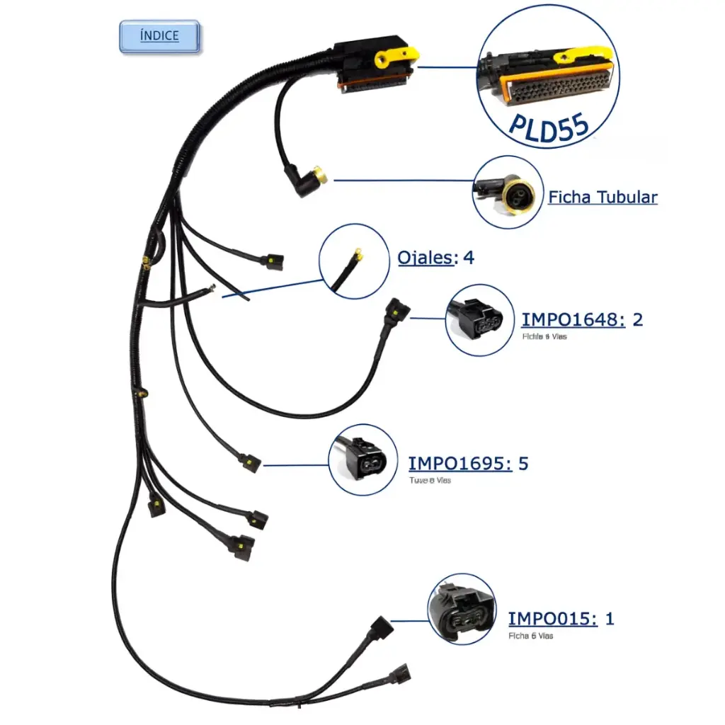 [MM904-3] MAZO MOTOR M.BENZ 904 PARA 1618 (COD MB A 904 150 47 33)