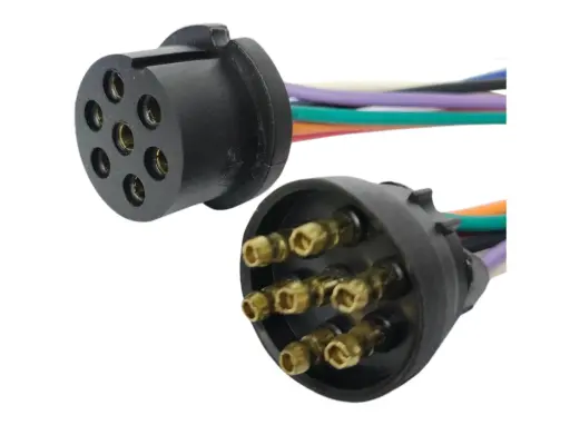 [FI1123] FICHA 7 VIAS ACOPLADO DE NYLON-GOMA REFORZADA