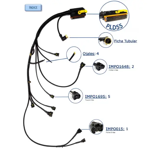 [MM904-3] MAZO MOTOR M.BENZ 904 PARA 1618 (COD MB A 904 150 47 33)